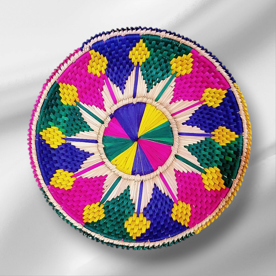 Handicrafted Multicolour Traditional Roti Basket ( Pindi )